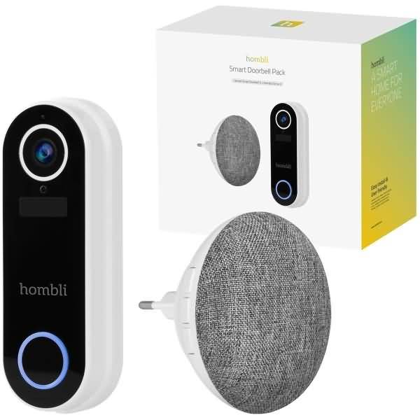 Hombli Smart Doorbell Pack? White - IP65 - Kunststoff - Schwarz