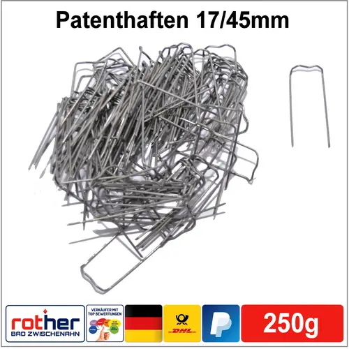 Patenthaften Haften Krampen Römer Adventskranz Mooshaften Basteln 17x45mm 250g Patenthaften Haften Krampen Römer Adventskranz Mooshaften Basteln 17x45mm 250g
