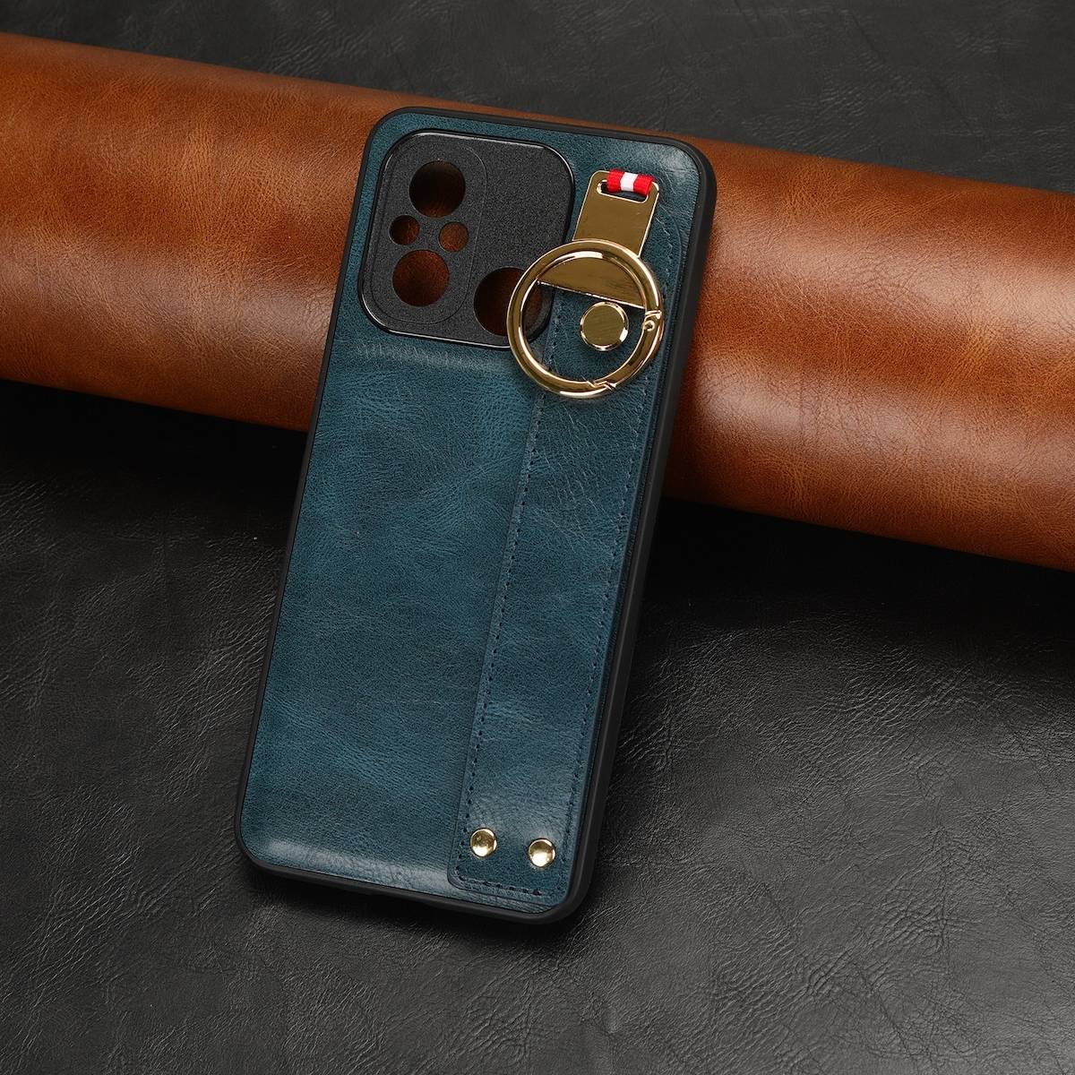 Für Xiaomi Redmi 12C Handy Hülle Tasche TPU mit Armband / Ringhalter