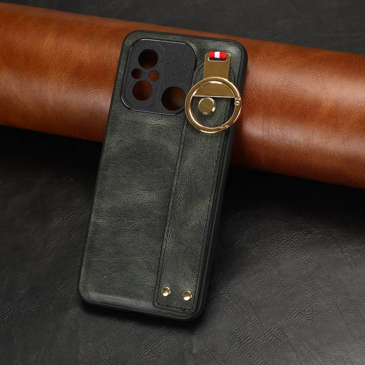 Für Xiaomi Redmi 12C Handy Hülle Tasche TPU mit Armband / Ringhalter
