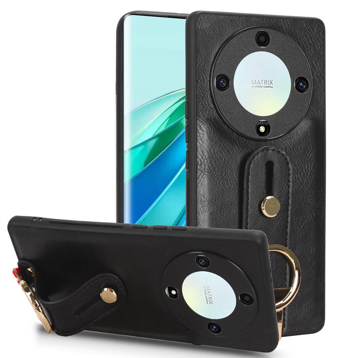 Für Honor Magic5 Lite / X9a / X40 Handy Hülle mit Armband / Ringhalter