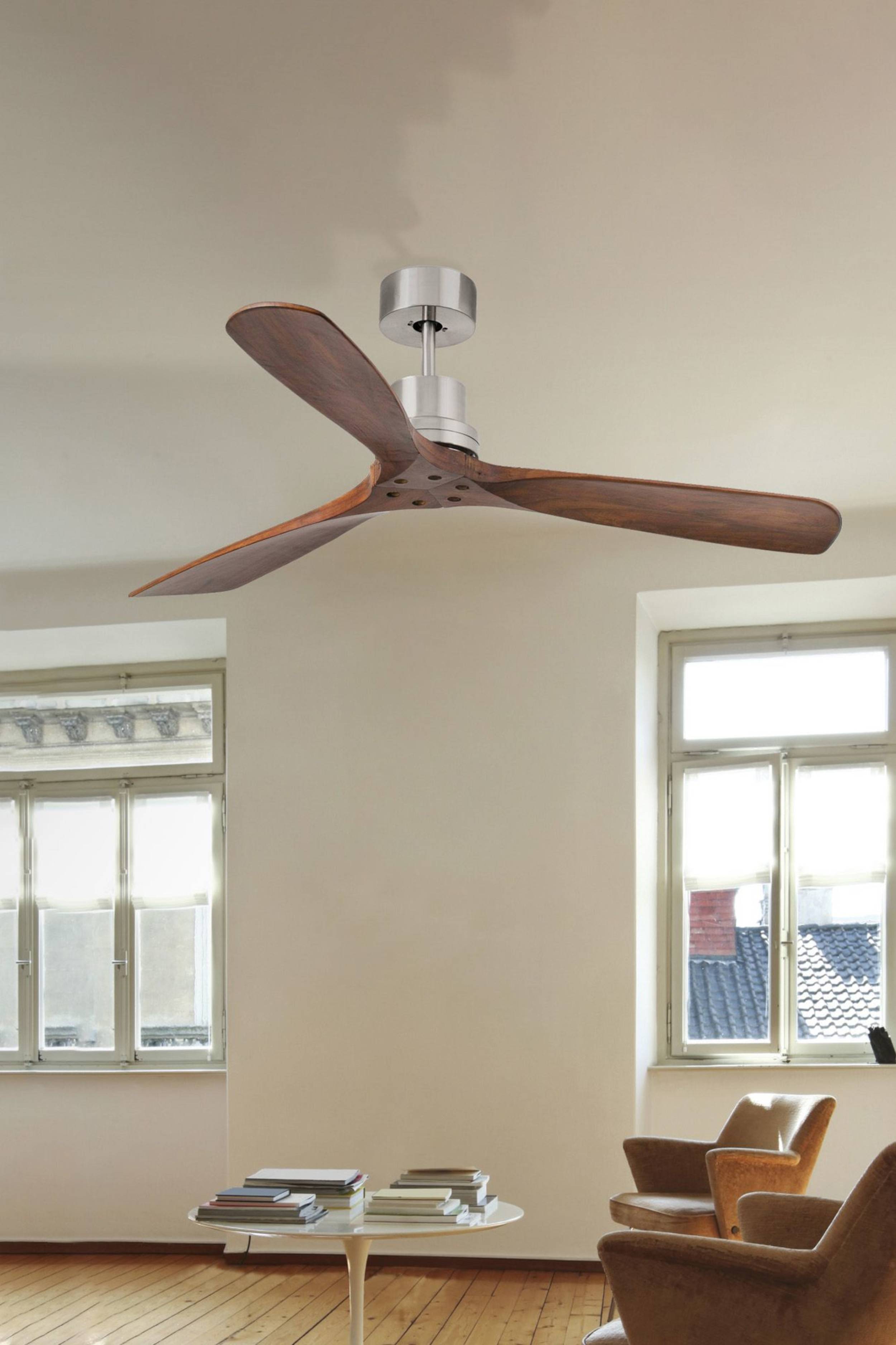 DC Deckenventilator Lantau Nickel Walnuss