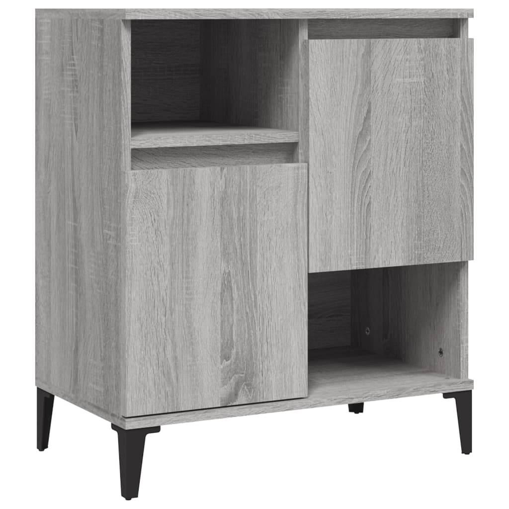 vidaXL Sideboards 2 Stk. Grau Sonoma 60x35x70 cm Holzwerkstoff