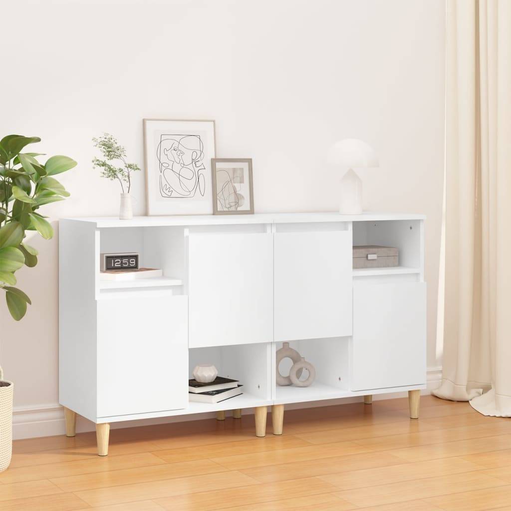 vidaXL Sideboards 2 Stk. Weiß 60x35x70 cm Holzwerkstoff