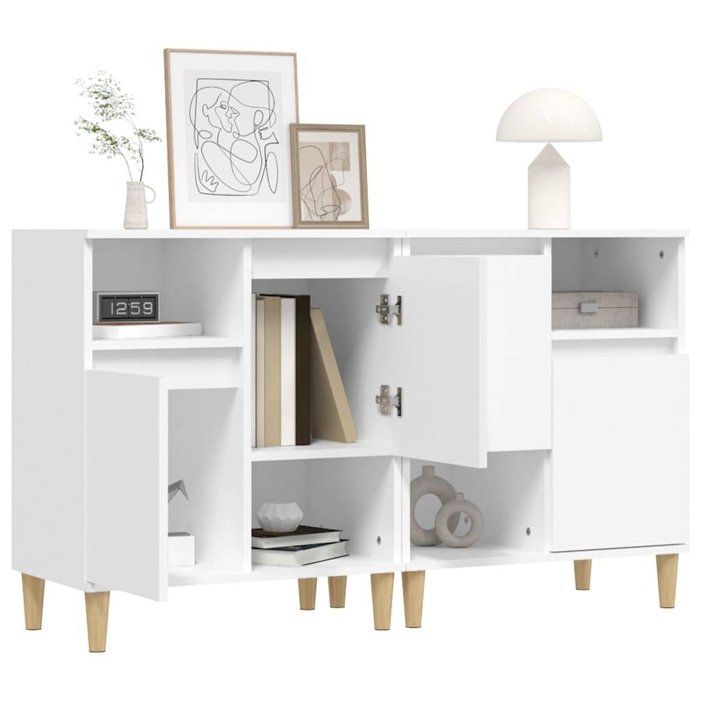 vidaXL Sideboards 2 Stk. Weiß 60x35x70 cm Holzwerkstoff