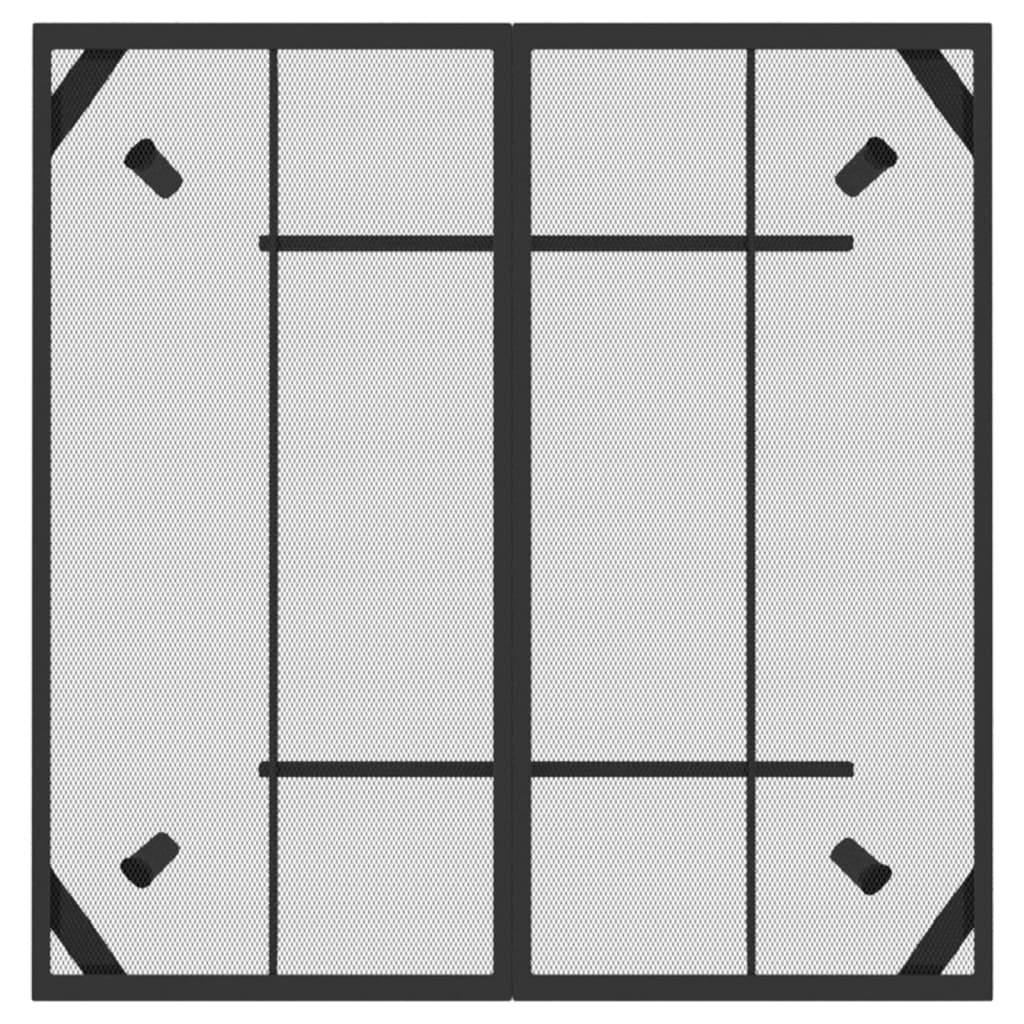 vidaXL Gartentisch Anthrazit 100x100x72 cm Stahlgitter