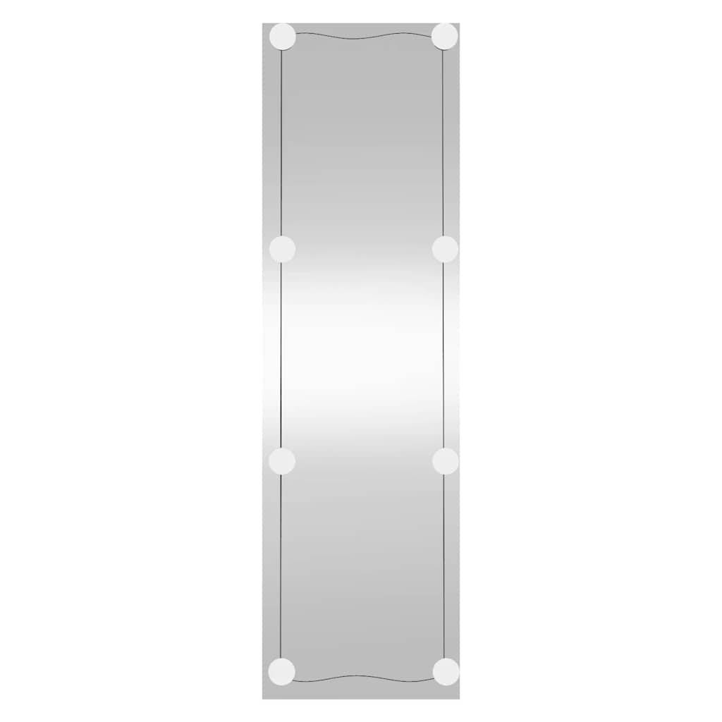 vidaXL Wandspiegel mit LED-Leuchten 30x100 cm Glas Rechteckig