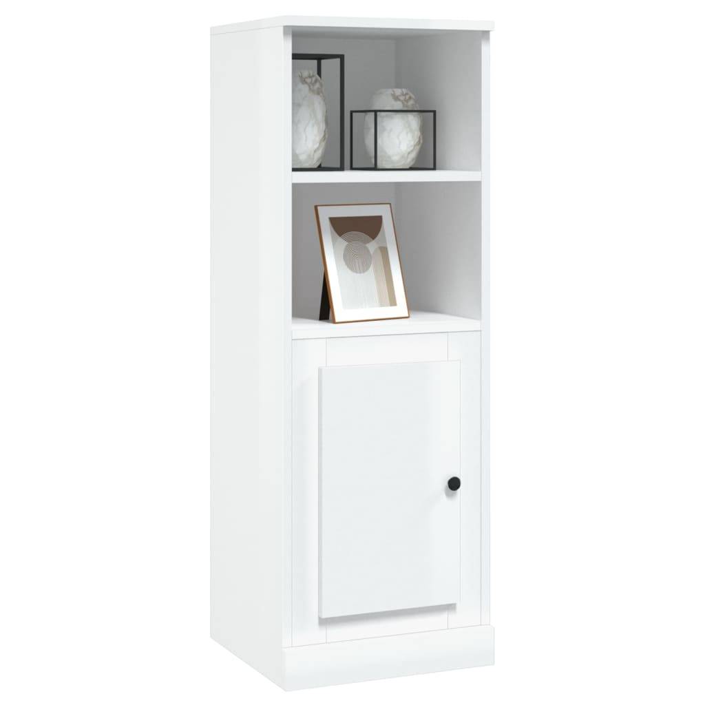 vidaXL Highboard Hochglanz-Weiß 36x35,5x103,5 cm Holzwerkstoff