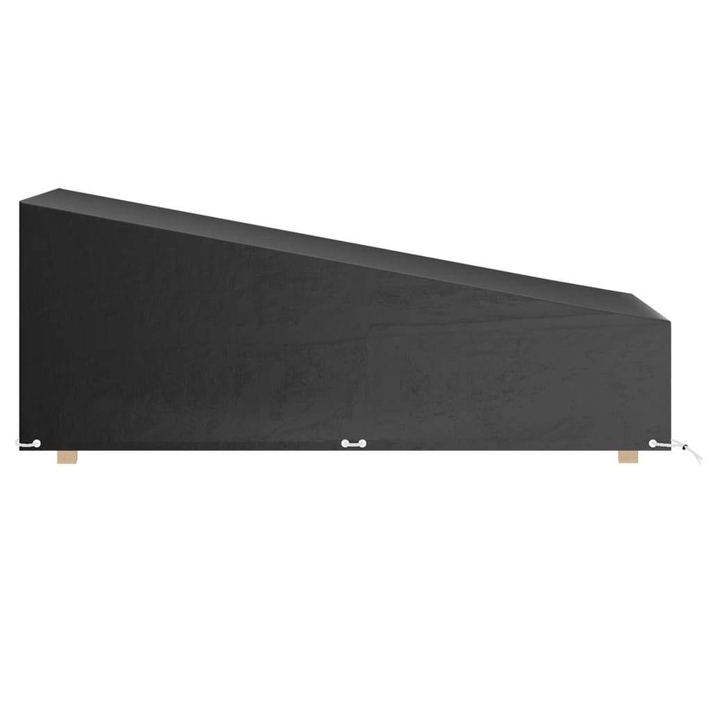 vidaXL Abdeckungen für Sonnenliegen 2 Stk. 12 Ösen 200x65x35/60 cm