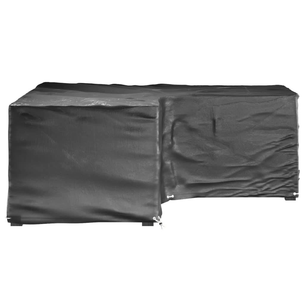 vidaXL Gartenmöbel-Abdeckungen in L-Form 2 Stk. 12 Ösen 185x185x70 cm