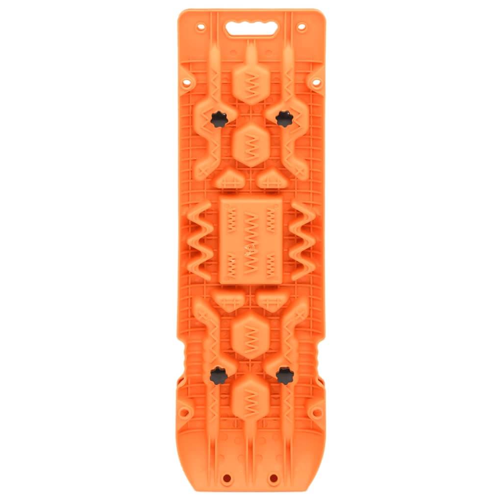 vidaXL Traktionsmatten 2 Stk. Orange 107x31x7 cm Nylon