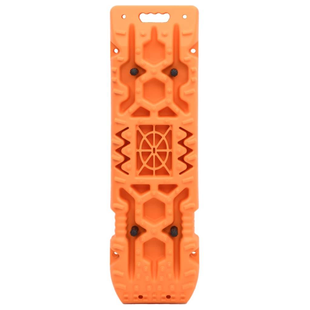 vidaXL Traktionsmatten 2 Stk. Orange 107x31x7 cm Nylon
