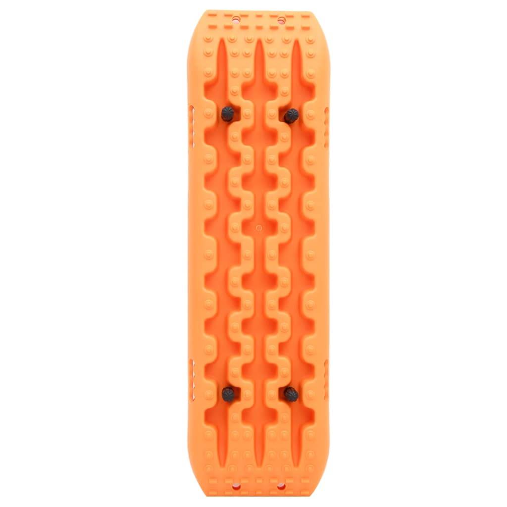 vidaXL Traktionsmatten 2 Stk. Orange 106x30,5x7 cm Nylon