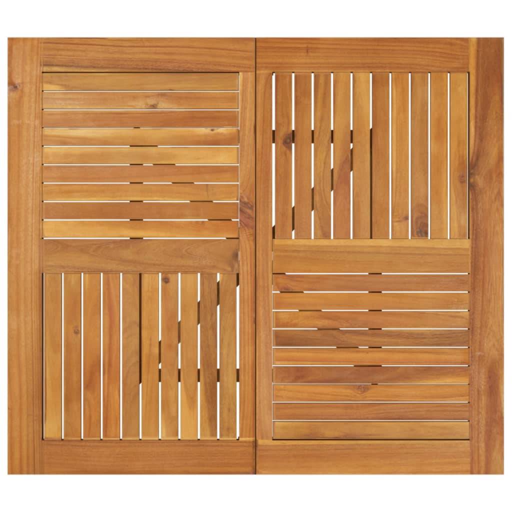 vidaXL Gartentisch 85x85x75 cm Massivholz Akazie