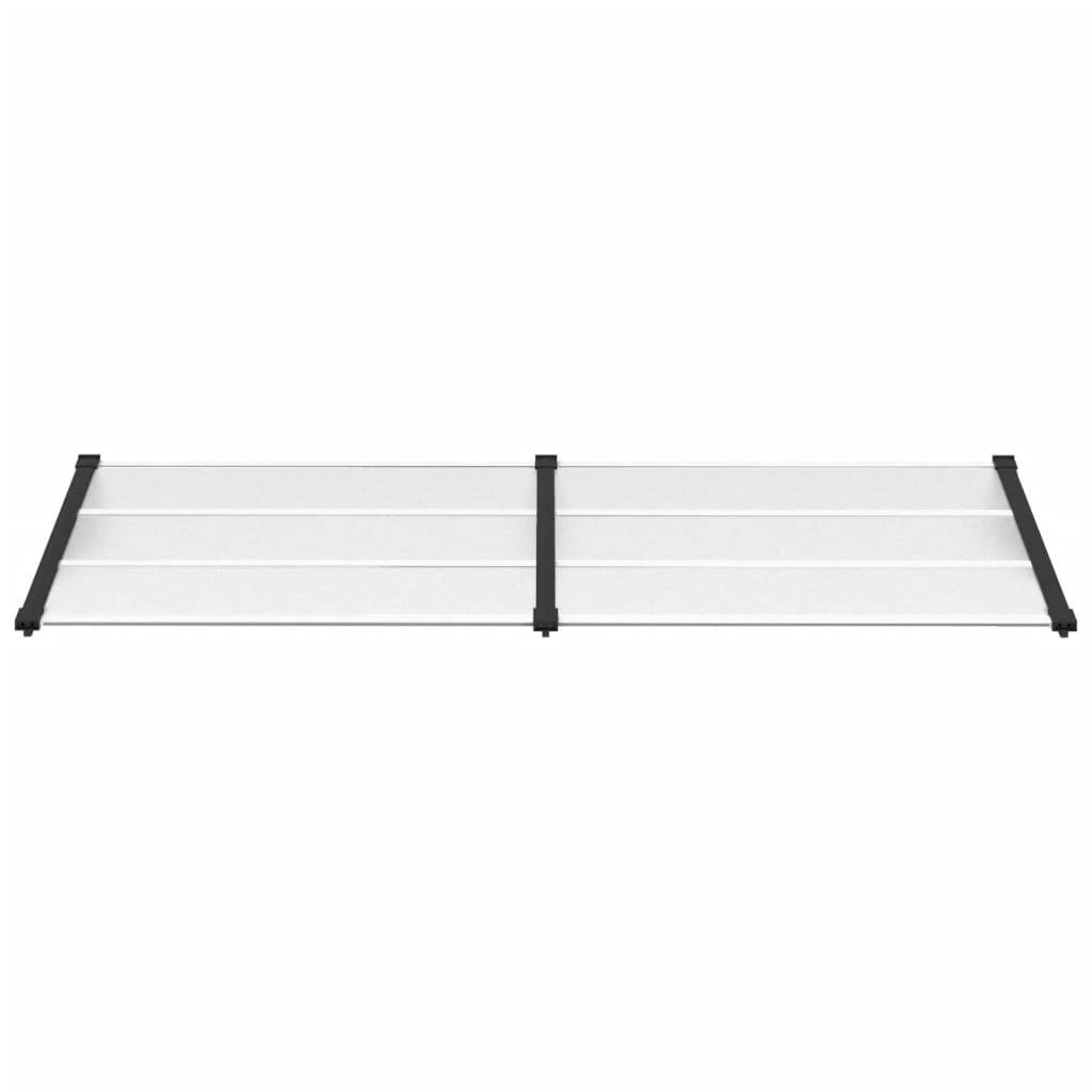 vidaXL Türvordach Schwarz und Transparent 239x90 cm Polycarbonat