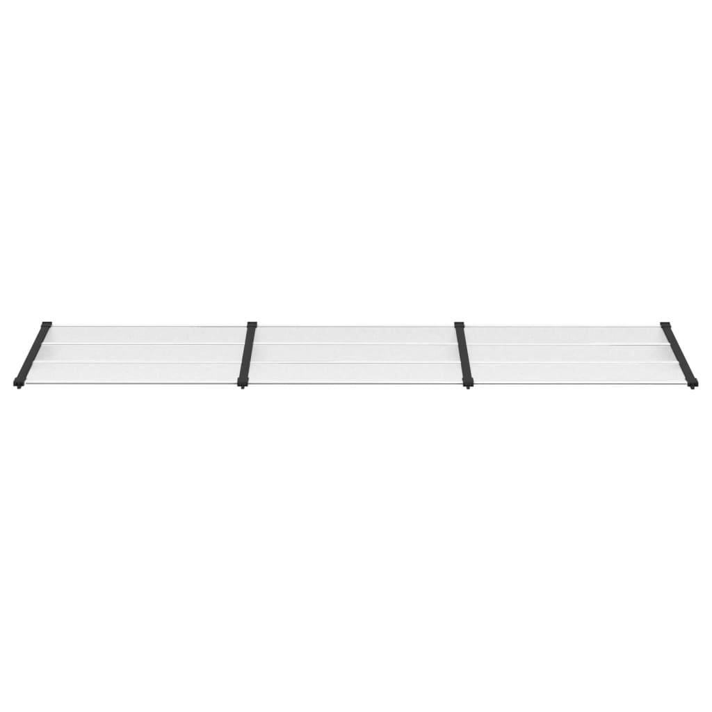 vidaXL Türvordach Schwarz und Transparent 358,5x90 cm Polycarbonat