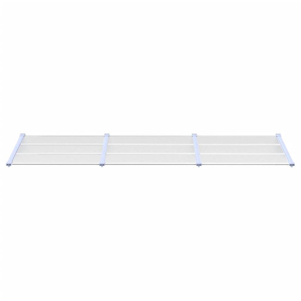 vidaXL Türvordach Grau und Transparent 297,5x90 cm Polycarbonat