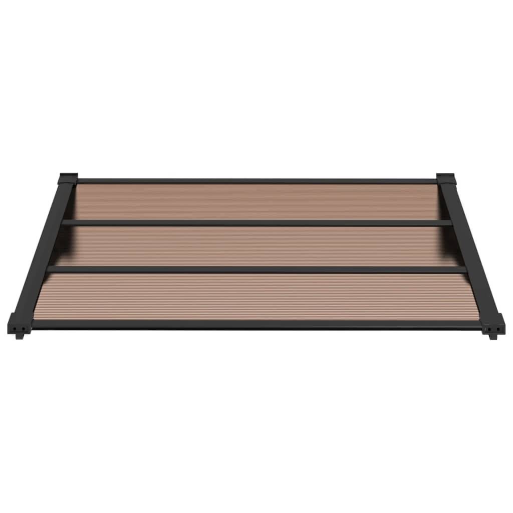 vidaXL Türvordach Schwarz 122x90 cm Polycarbonat