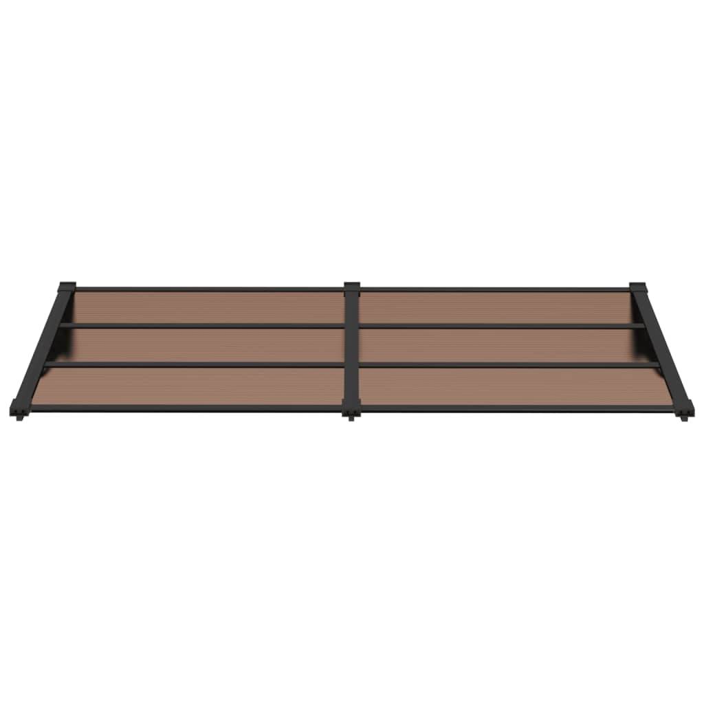 vidaXL Türvordach Schwarz 199x90 cm Polycarbonat