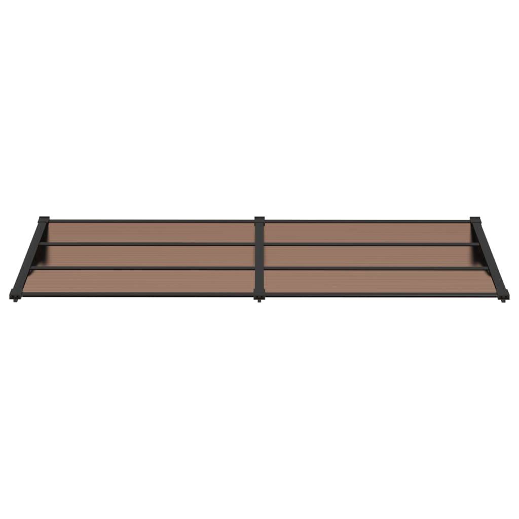 vidaXL Türvordach Schwarz 239x90 cm Polycarbonat