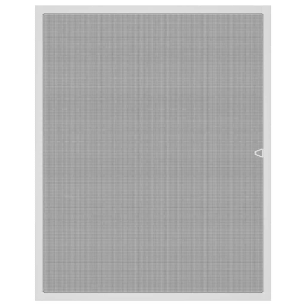 vidaXL Insektenschutz für Fenster Weiß 80x100 cm