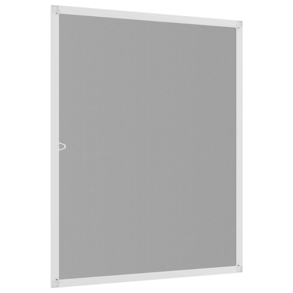 vidaXL Insektenschutz für Fenster Weiß 80x100 cm