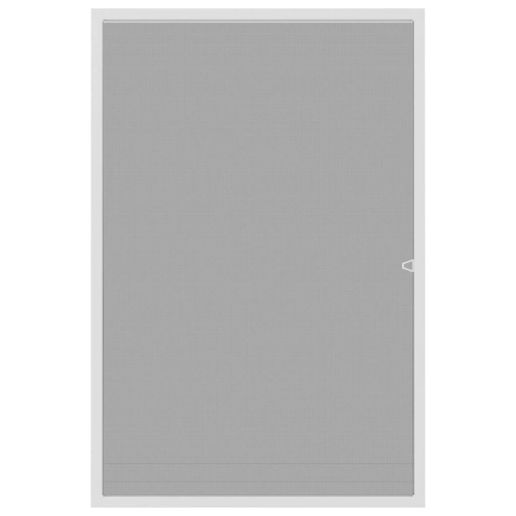 vidaXL Insektenschutz für Fenster Weiß 80x120 cm