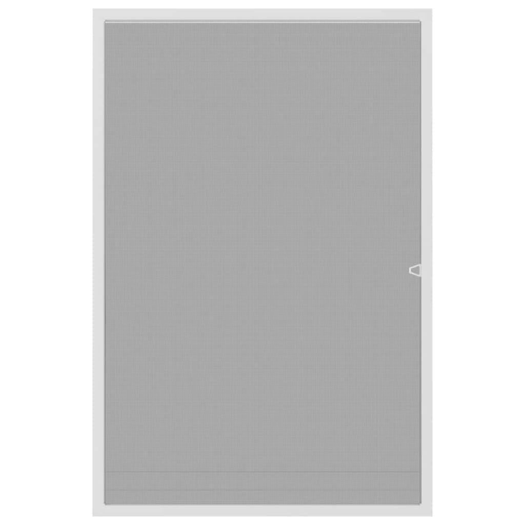 vidaXL Insektenschutz für Fenster Weiß 90x120 cm