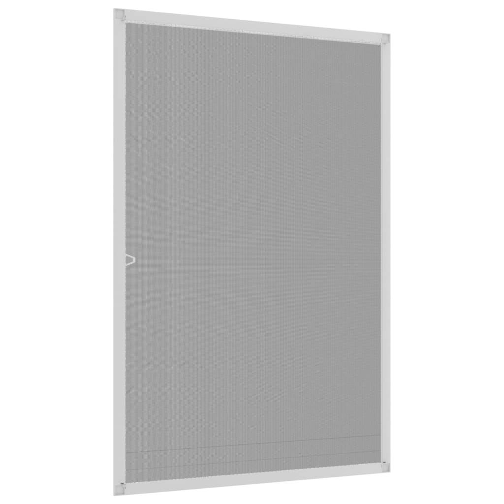 vidaXL Insektenschutz für Fenster Weiß 80x120 cm