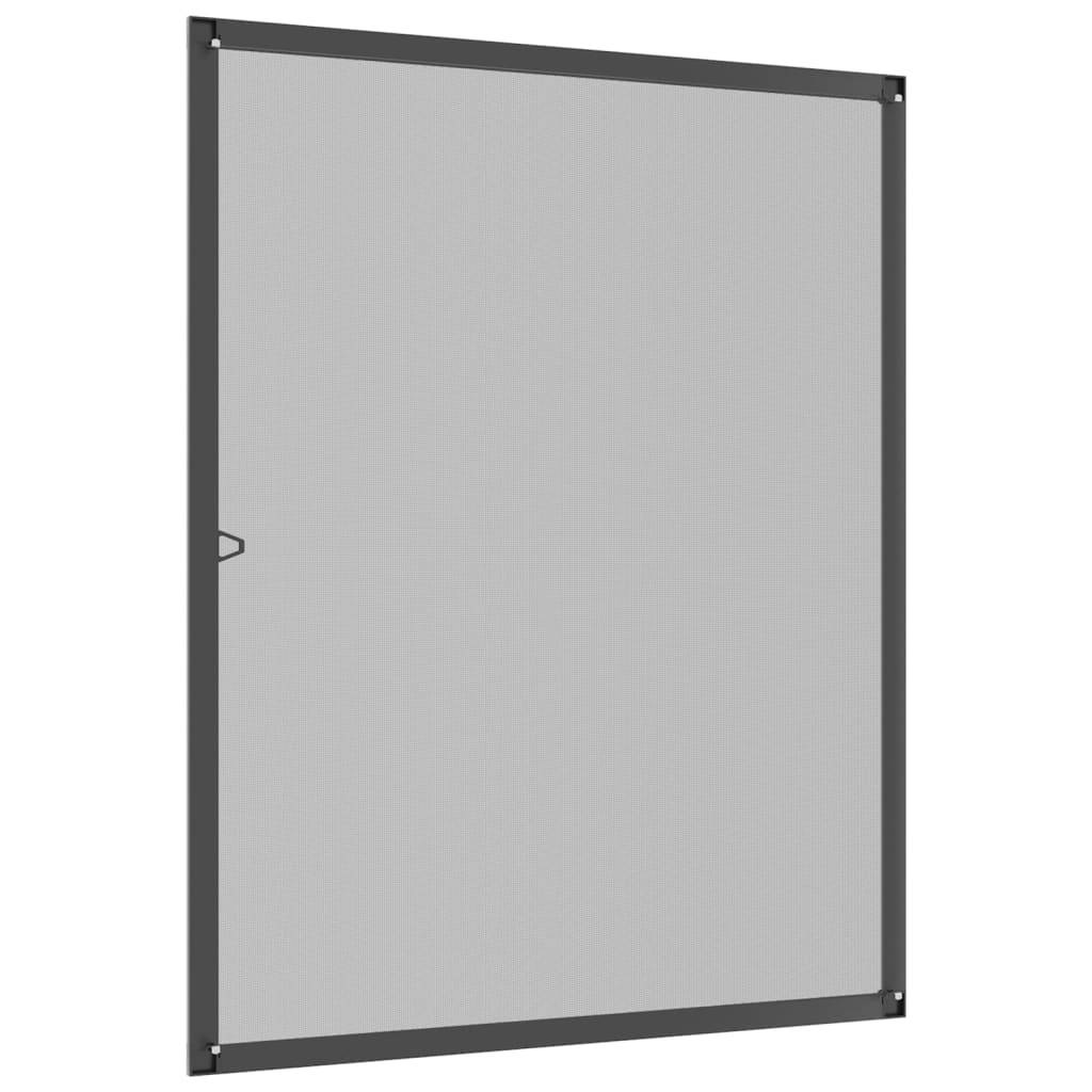 vidaXL Insektenschutz für Fenster Anthrazit 80x100 cm