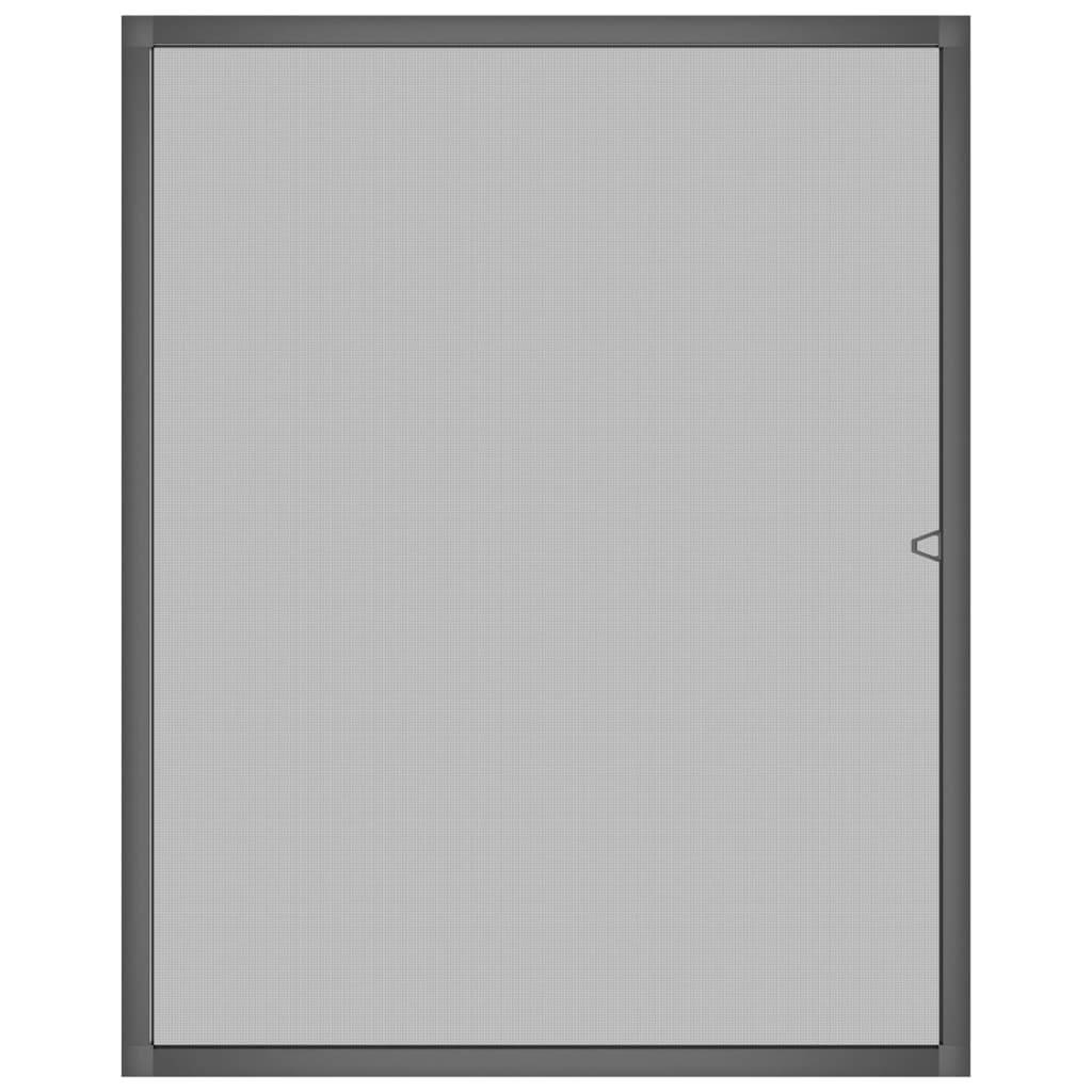 vidaXL Insektenschutz für Fenster Anthrazit 80x100 cm