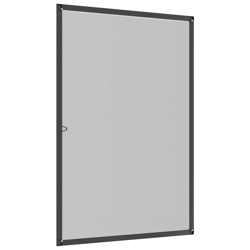 vidaXL Insektenschutz für Fenster Anthrazit 90x120 cm