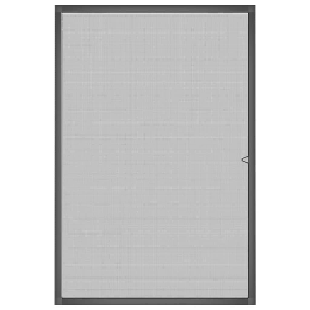 vidaXL Insektenschutz für Fenster Anthrazit 80x120 cm