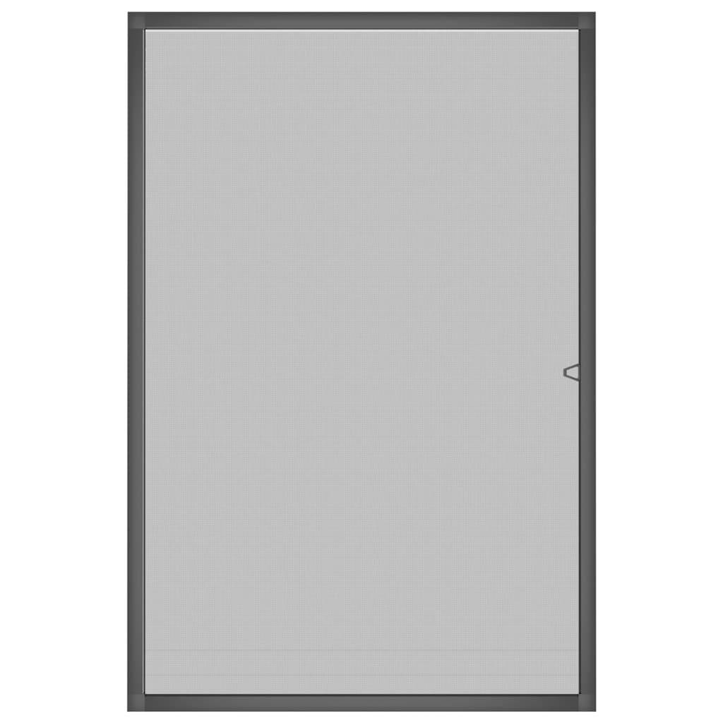 vidaXL Insektenschutz für Fenster Anthrazit 90x120 cm