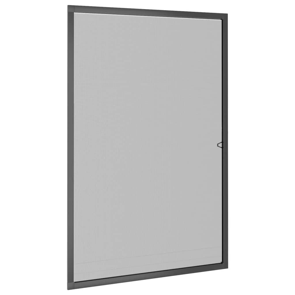 vidaXL Insektenschutz für Fenster Anthrazit 90x120 cm