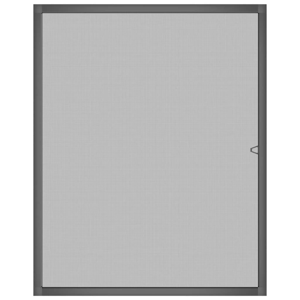 vidaXL Insektenschutz für Fenster Anthrazit 100x120 cm
