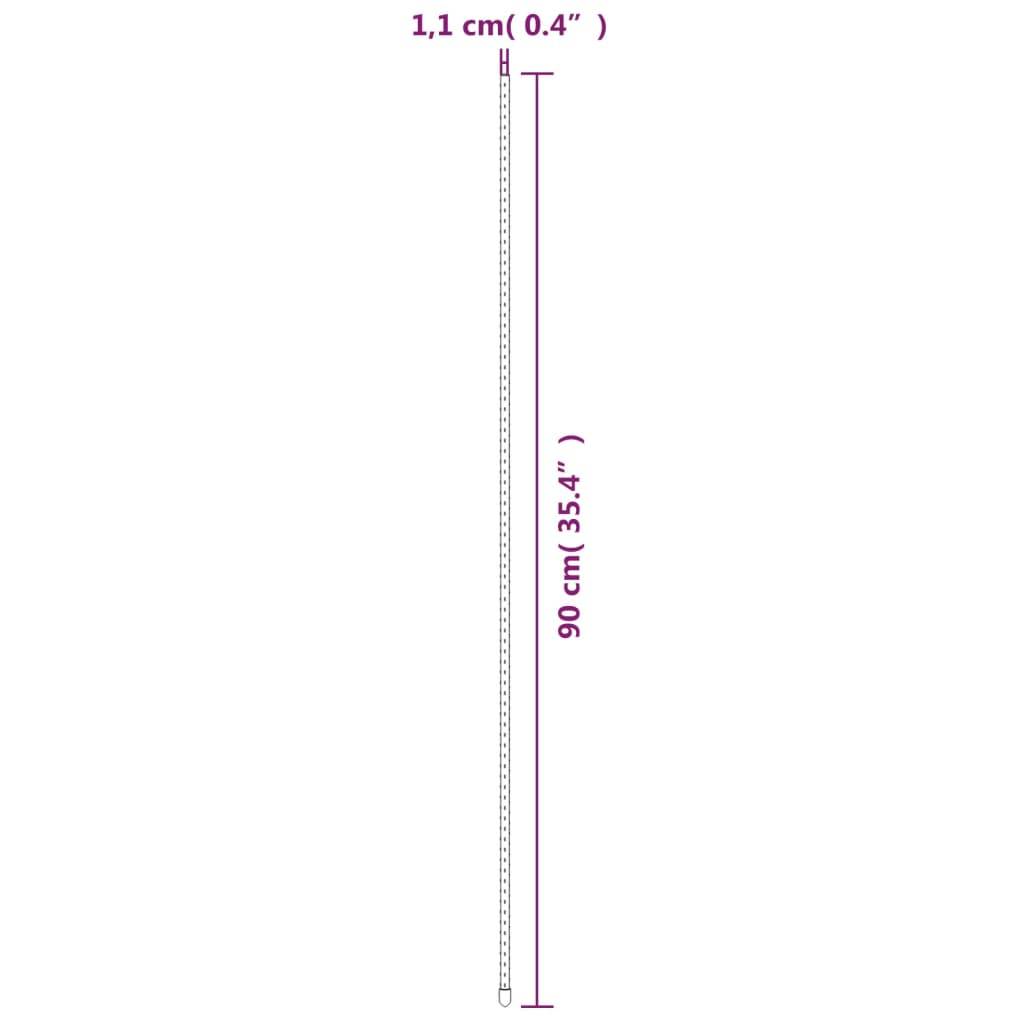 vidaXL Pflanzenstützen 30 Stk. Grün 90 cm Stahl