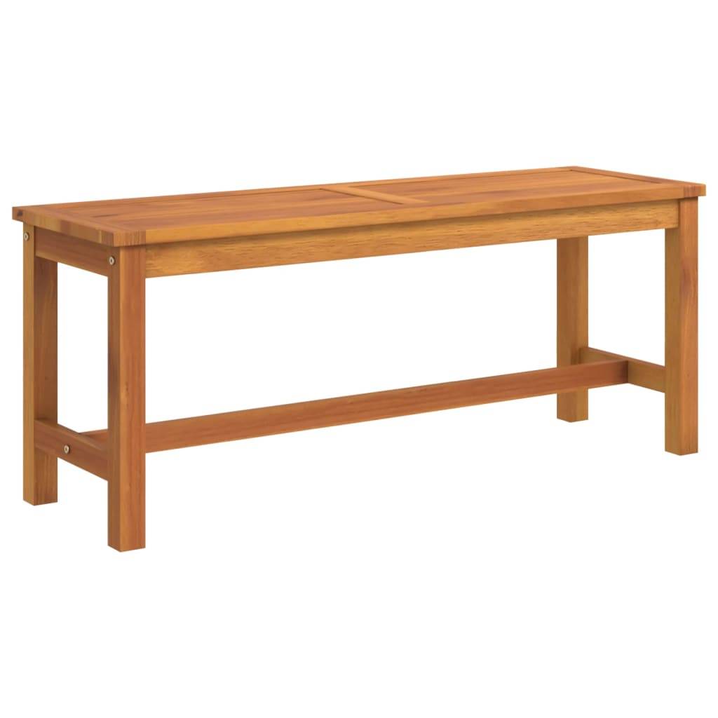 vidaXL Gartenbank 110x35x45 cm Massivholz Akazie