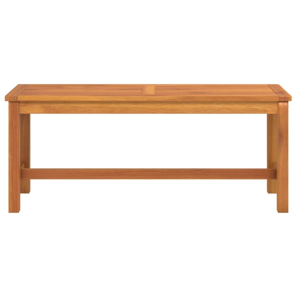 vidaXL Gartenbank 110x35x45 cm Massivholz Akazie