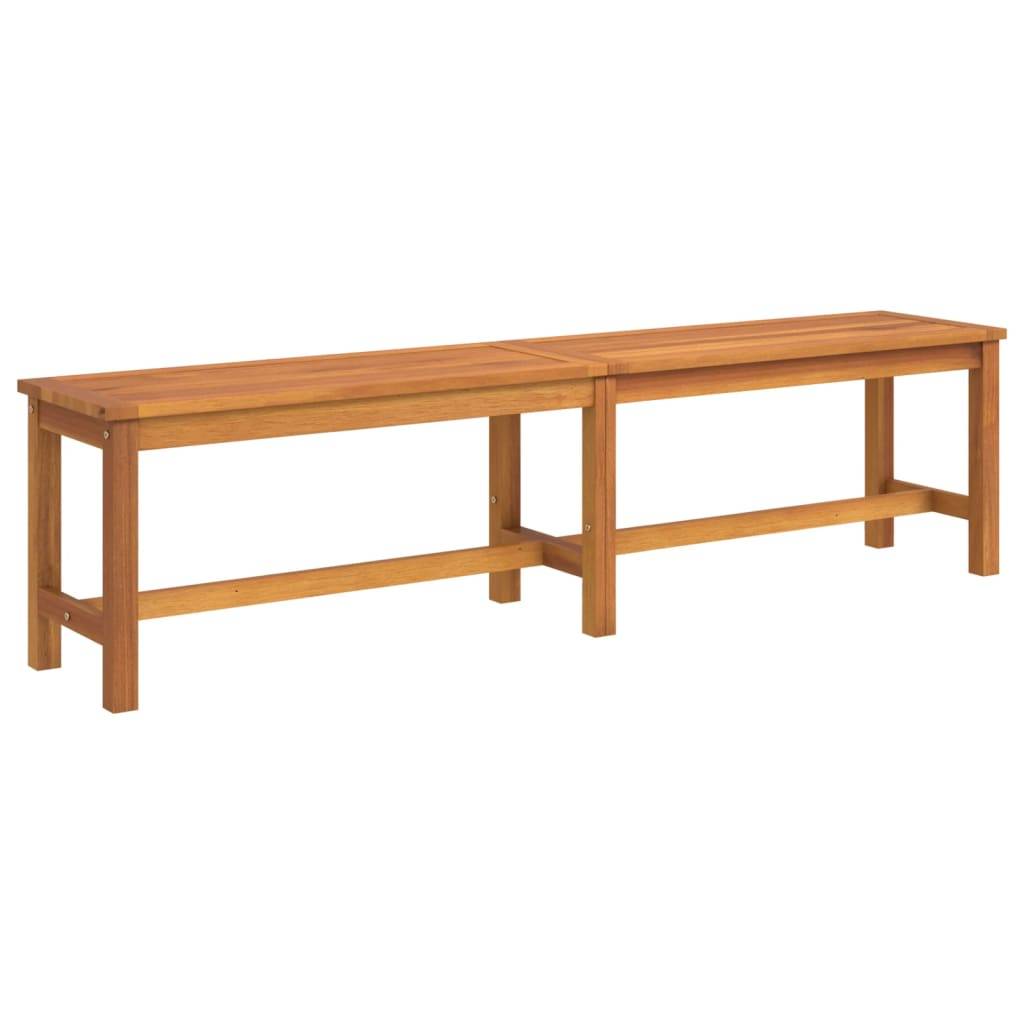 vidaXL Gartenbank 180x35x45 cm Massivholz Akazie
