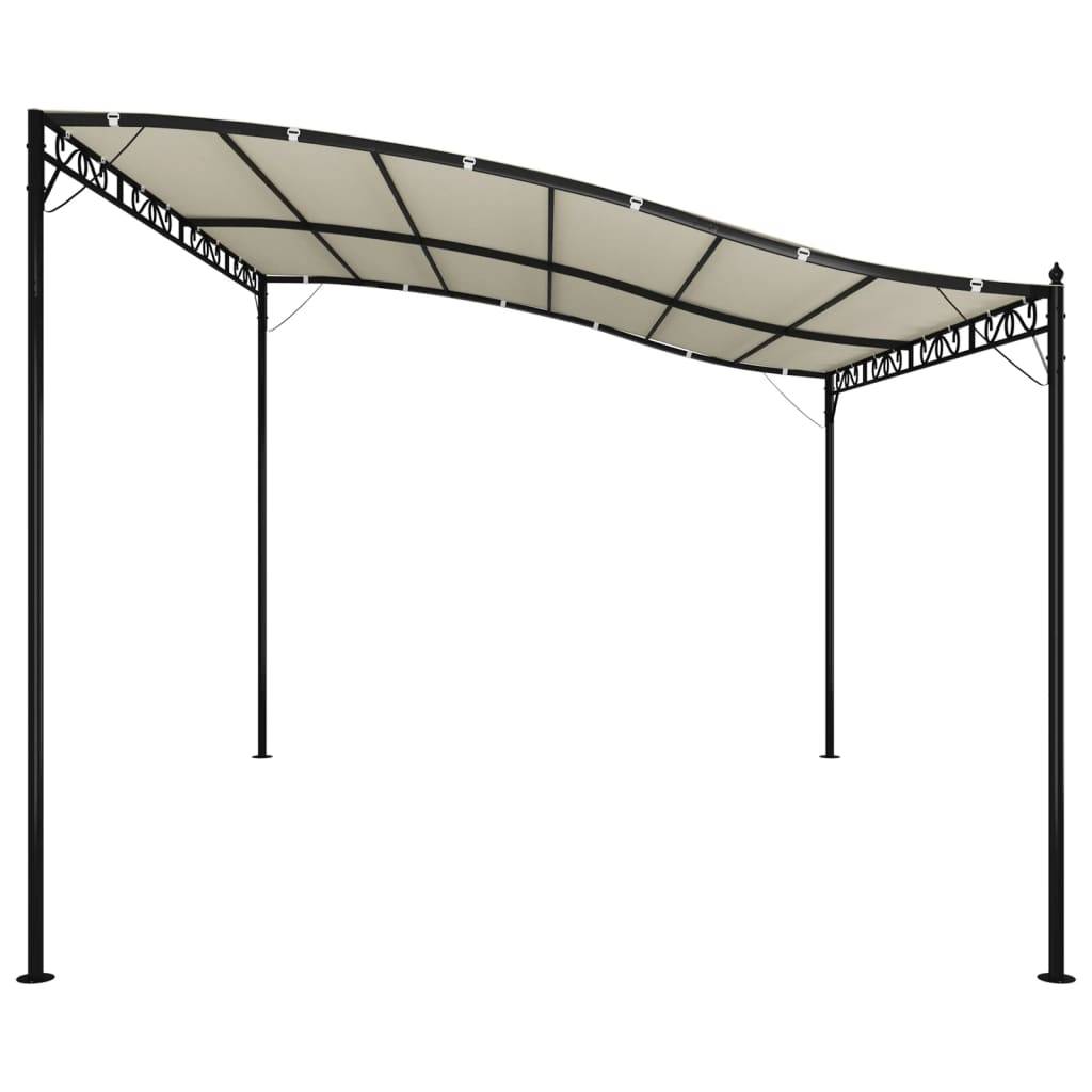 vidaXL Markise Creme 4x3 m 180 g/m² Stoff und Stahl