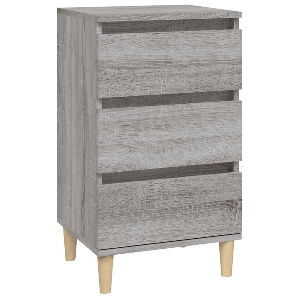 vidaXL Nachttisch Grau Sonoma 40x35x70 cm Holzwerkstoff
