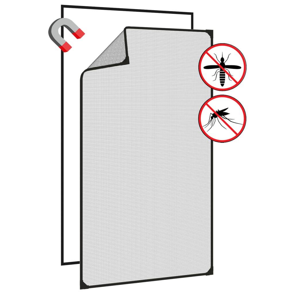 vidaXL Magnet-Insektenschutz für Fenster Anthrazit 80x140 cm