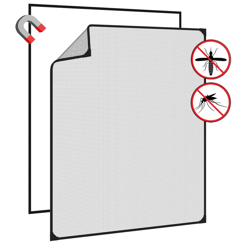 vidaXL Magnet-Insektenschutz für Fenster Anthrazit 100x120 cm