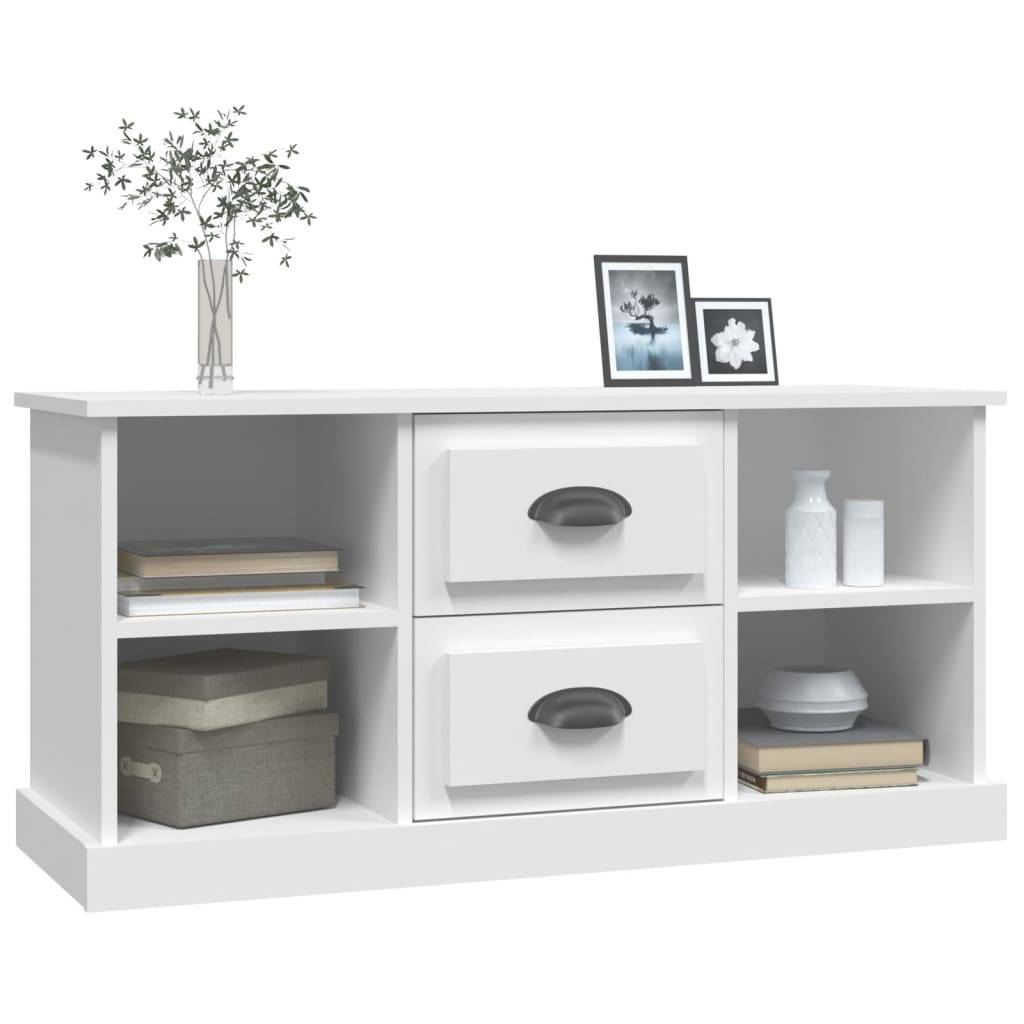 vidaXL TV-Schrank Weiß 99,5x35,5x48 cm Holzwerkstoff