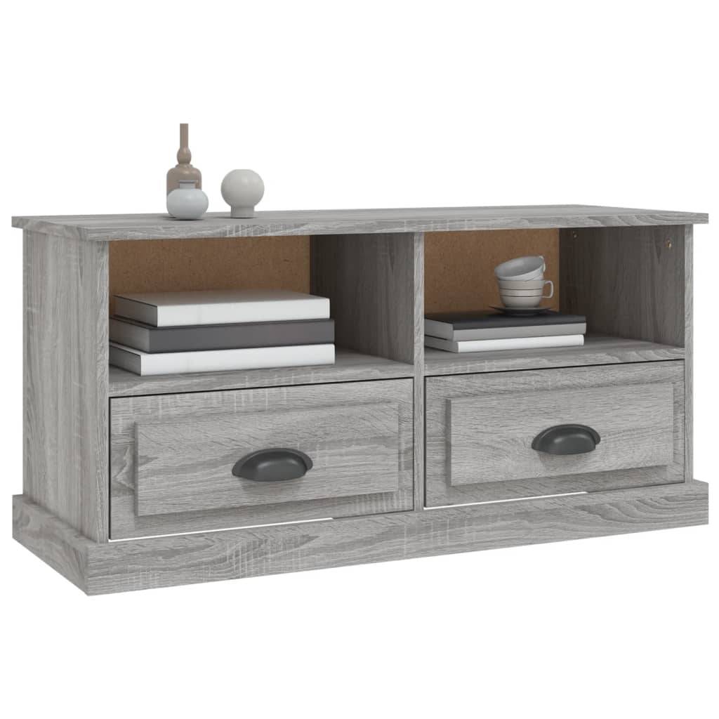 vidaXL TV-Schrank Grau Sonoma 93x35,5x45 cm Holzwerkstoff