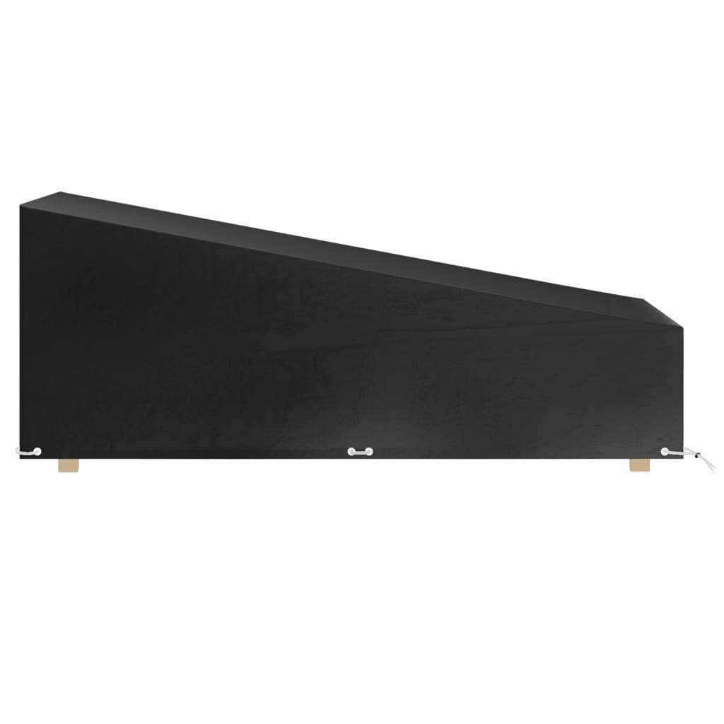 vidaXL Abdeckung für Sonnenliege 12 Ösen 200x65x35/60 cm Polyethylen