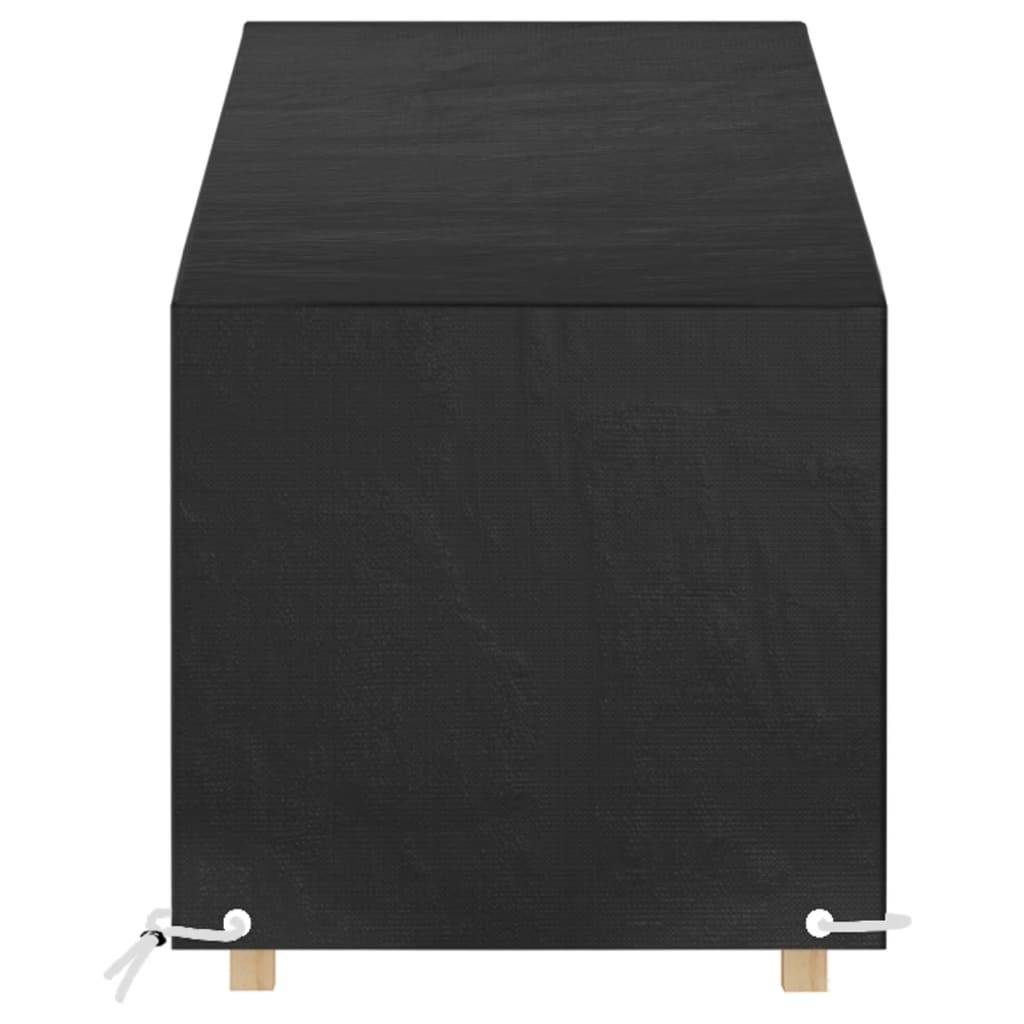 vidaXL Abdeckung für Sonnenliege 12 Ösen 200x65x35/60 cm Polyethylen
