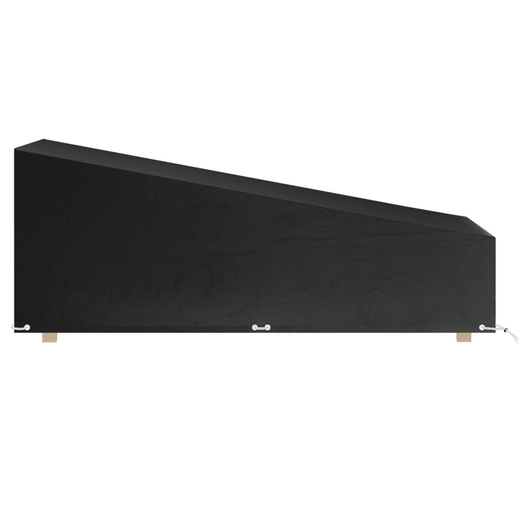 vidaXL Abdeckung für Sonnenliege 12 Ösen 205x75x40/70 cm Polyethylen
