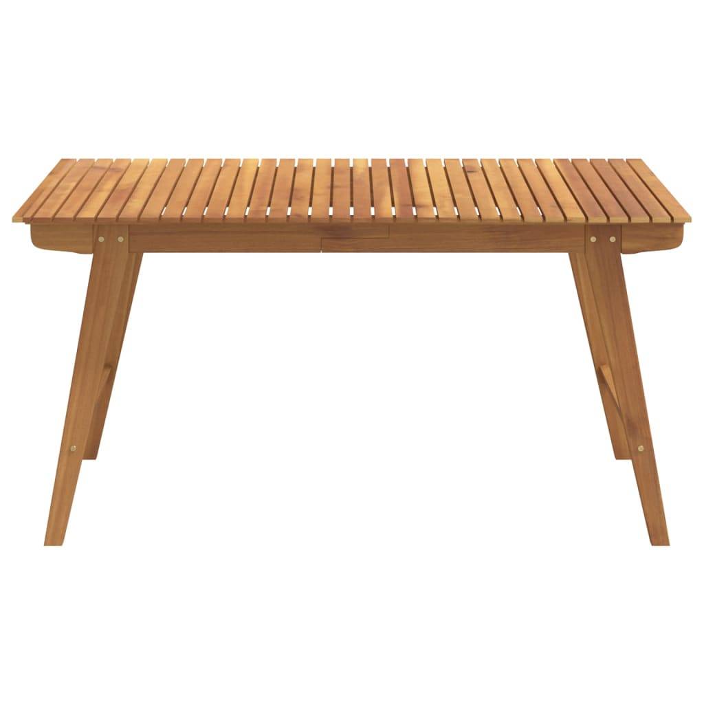 vidaXL Gartentisch 150x90x75 cm Massivholz Akazie